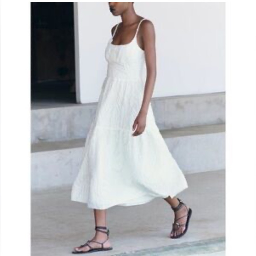 Zara Cream Midi Dress